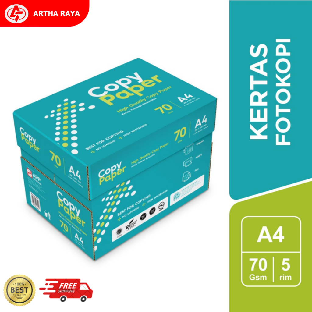 Jual 70 GRAM Kertas A4 Copy Paper (70 GRAM) 1 DUS / 5 RIM | Shopee ...