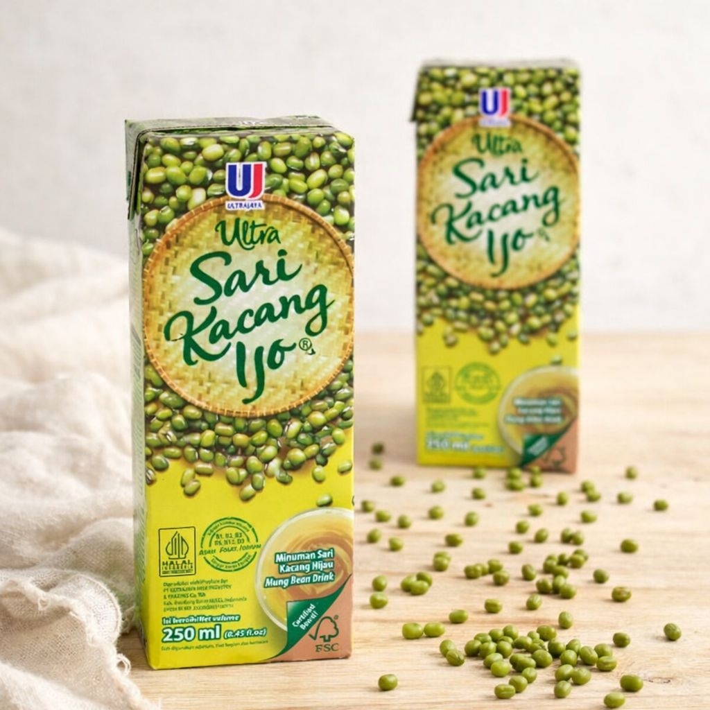 Jual 24 Kotak Minuman Kacang Ijo 250ml - Praktis, Sehat, Tanpa Pengawet ...