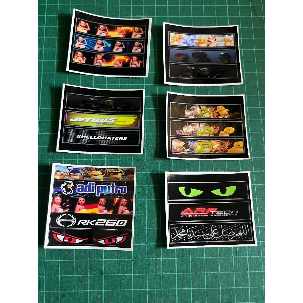 Jual Stiker Miniatur Lampu Bus STROBO 6 VARIAN | Shopee Indonesia