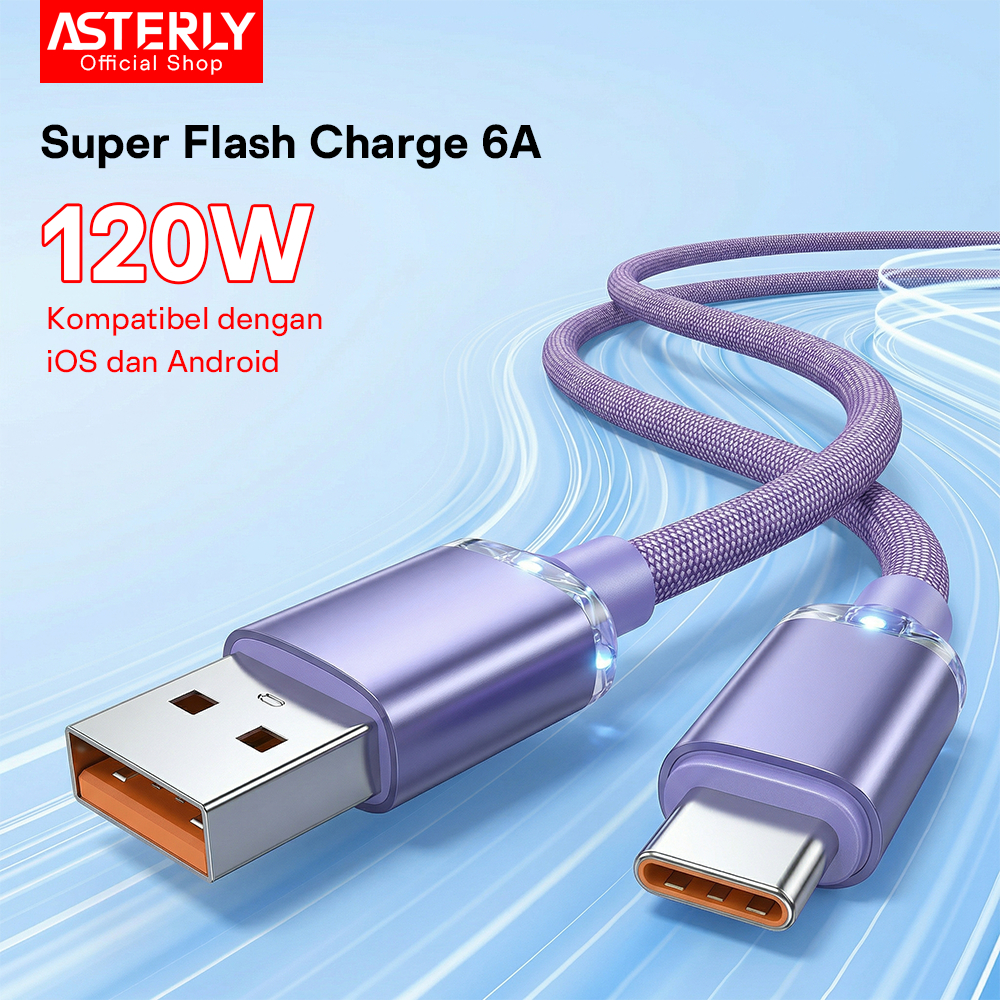 Jual Kabel Data Super Flash Charge 120W 6A Type C Fast Charging ...