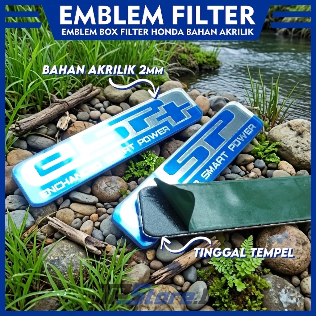 Jual Emblem Filter Akrilik Motor Matic Honda Emblem untuk Box Filter ...