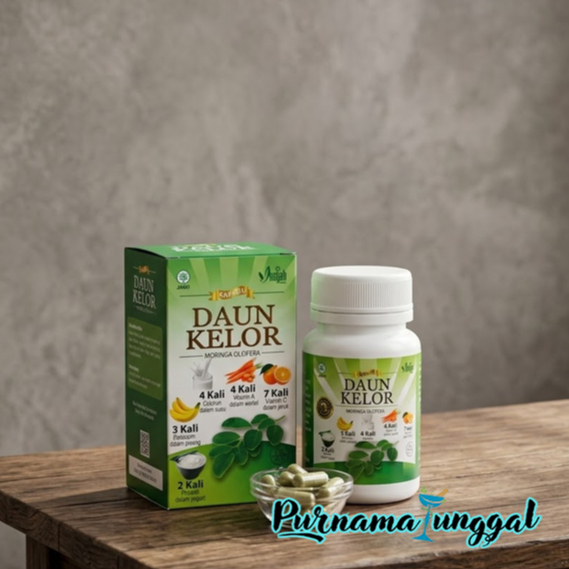 Herbal Penurun Kolesterol Kapsul Daun Kelor Anti Oksidan Alami Banyak Manfaat