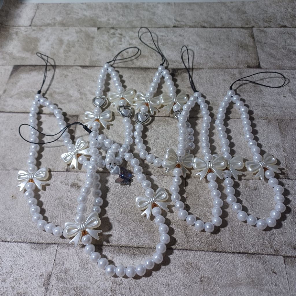 Jual Pearl Ribbon Straphone | Shopee Indonesia