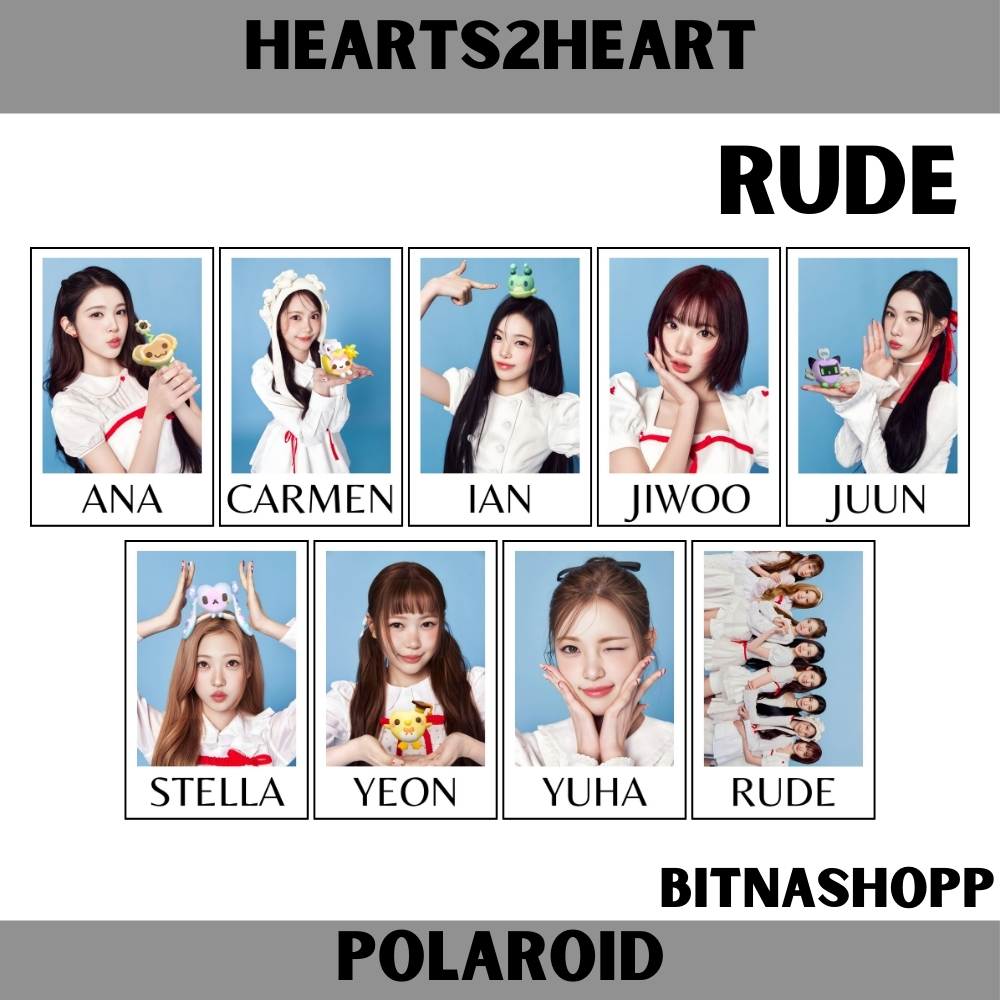 Jual POLAROID HEARTS2HEARTS RUDE 9 PCS KPOP UNOFFICIAL H2H ANA CARMEN