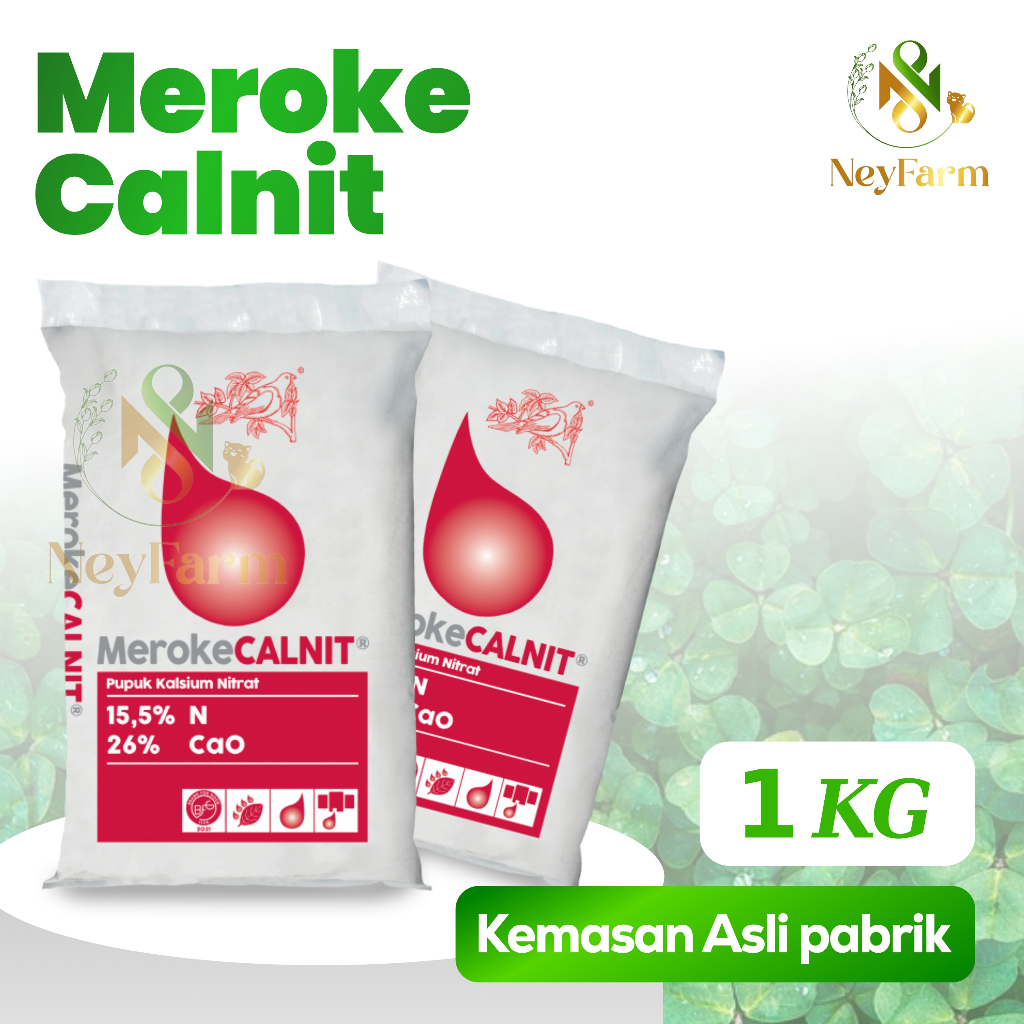 Jual PUPUK MEROKE CALNIT KEMASAN ASLI PABRIK 1KG PUPUK KALSIUM NITRAT ...