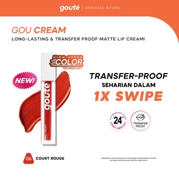 Goute Matte Lip Cream Transferproof Long Lasting Upto 24H Goucream Ringan Tahan Lama