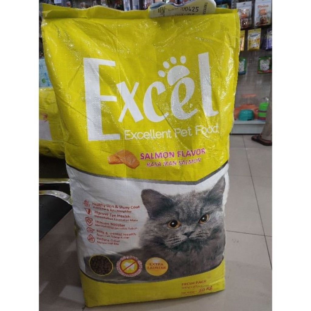 Jual Excel Kuning - Makanan Kucing Dry Food Excel 20kg Fresh Pack ...