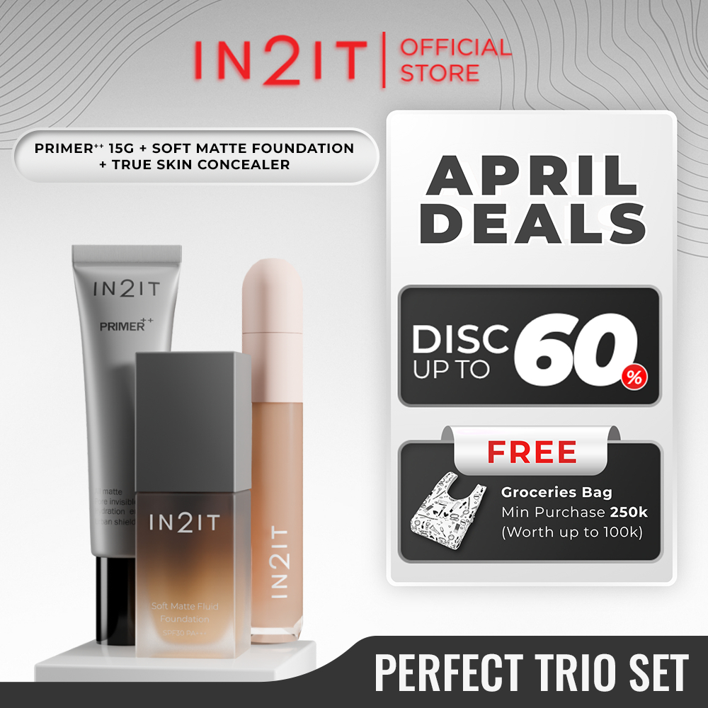 Jual [BUNDLE HEMAT] IN2IT Perfect Trio Set - Primer++ 15 Gram & True ...
