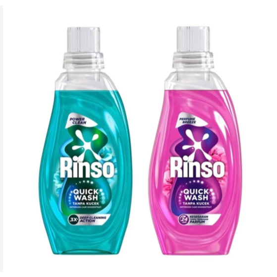 Jual Rinso Quick Wash Deterjen Botol Cair Sabun Cuci Baju Tanpa Kucek ...