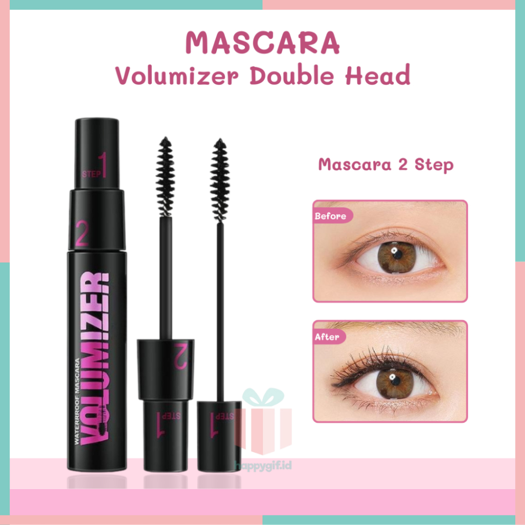 Jual Maskara Volumizer Double Head 2in1 Tebal Panjang Melentik Natural ...