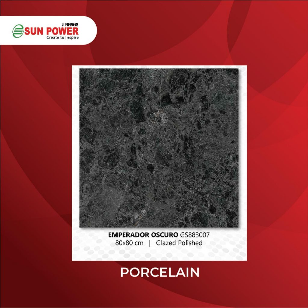 Jual SUN POWER Emperador Series 80x80 Glazed Polished - Granit Tiles ...