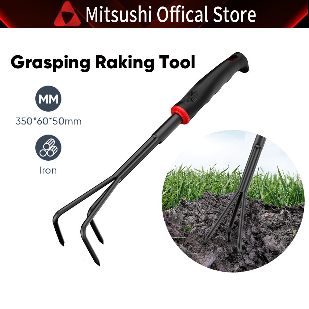 Jual Mitsushi Melonggarkan Tanah Rake Taman Alat Pertanian Menggenggam ...