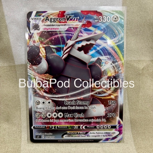 Jual Pokemon TCG Indonesian Aggron VMAX SCE 110/173 V Starter Deck  Kebangkitan | Shopee Indonesia