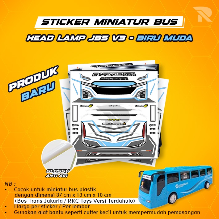 Jual Sticker Lampu Bus / Sticker Headlamp JB5 / Sticker lampu JB3 JB5 ...