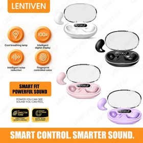 PUNING True Wireless Headphones With Mic Button Control Sleep Headset Noise Reduction Earhooks