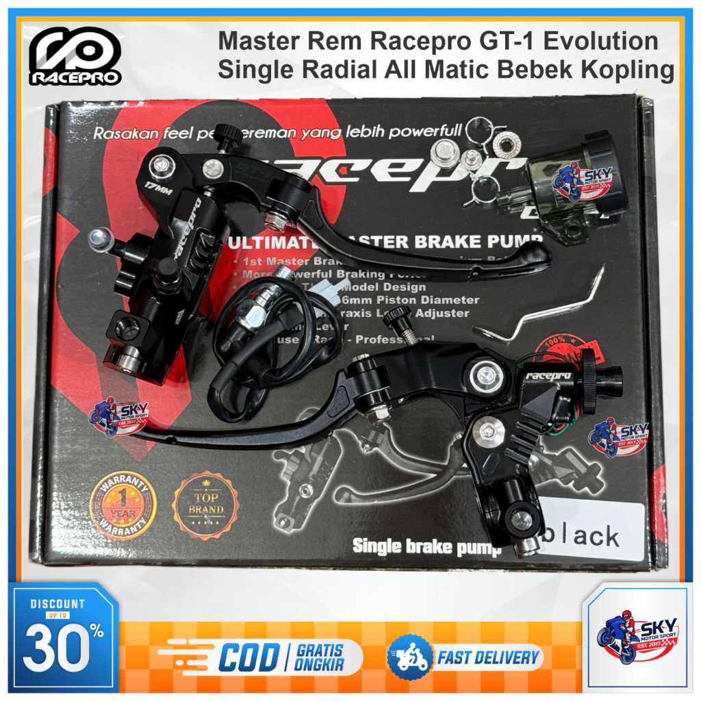 Jual Master Rem Racepro GT Evolution 17mm Vario Aerox Beat Scoopy Mio ...