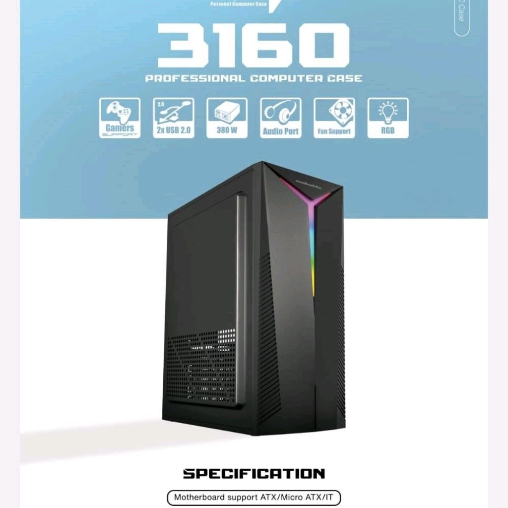Jual Simbadda Sim V Sim-V 3160 Casing PC Komputer CPU + Psu | Shopee ...