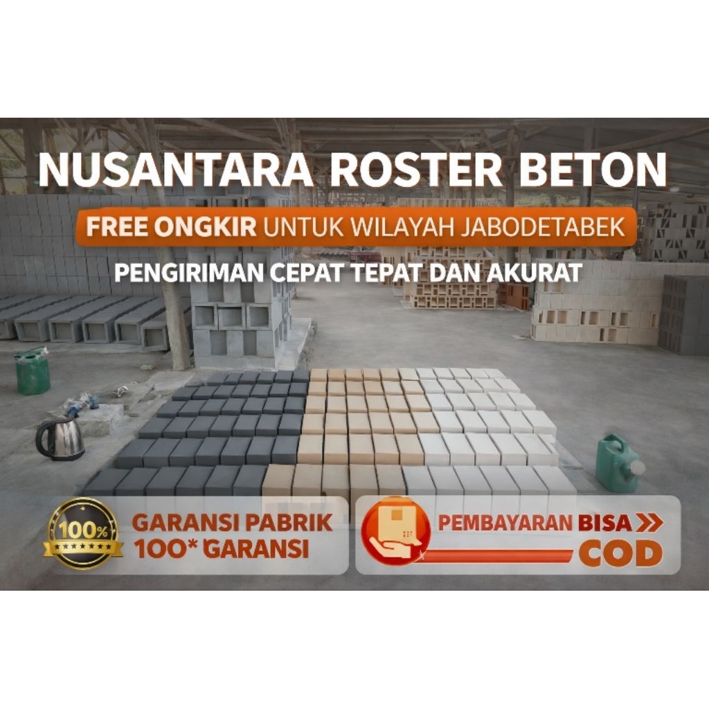 Jual ROSTER BETON MINIMALIS- ROSTER VARIAN MODEL | ROSTER VARIAN WARNA ...