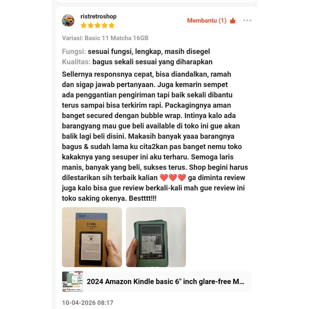 Jual 2024 Amazon Kindle basic 6