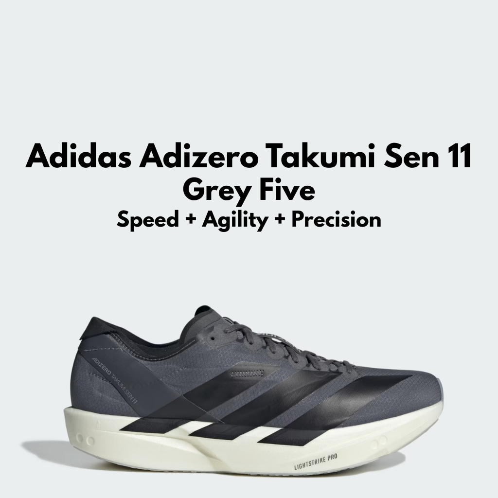 Jual Adidas Adizero Takumi Sen 11 Gray Five Sepatu Lari Pria Untuk Race ...