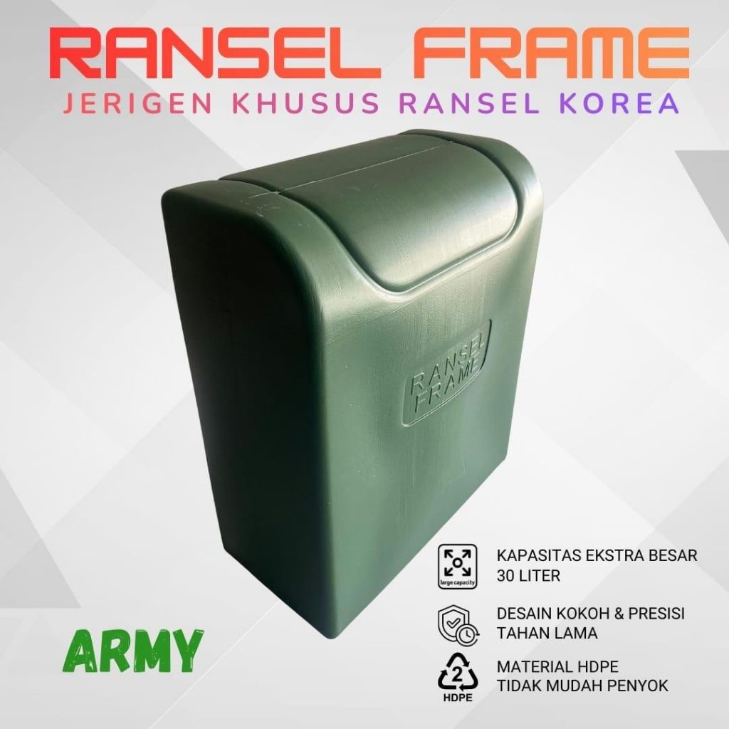 Jual Ransel Frame TNI/Polri (Army) 30L | Shopee Indonesia