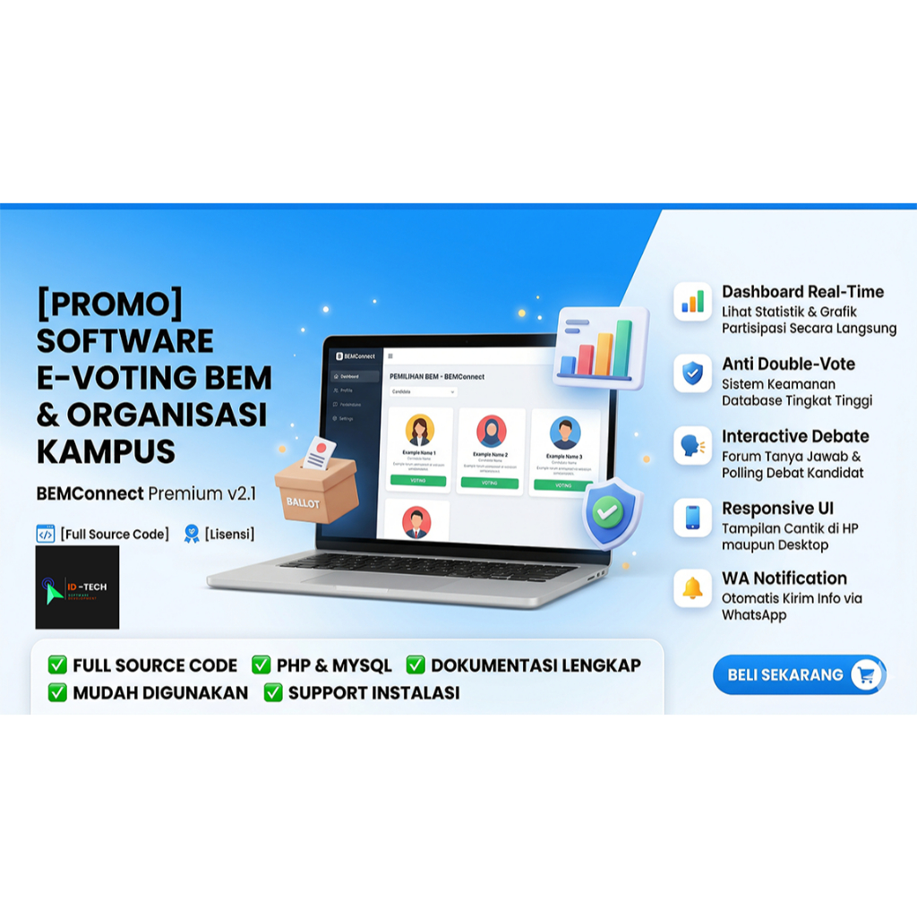 Software E-Voting BEM & Manajemen Organisasi Kampus