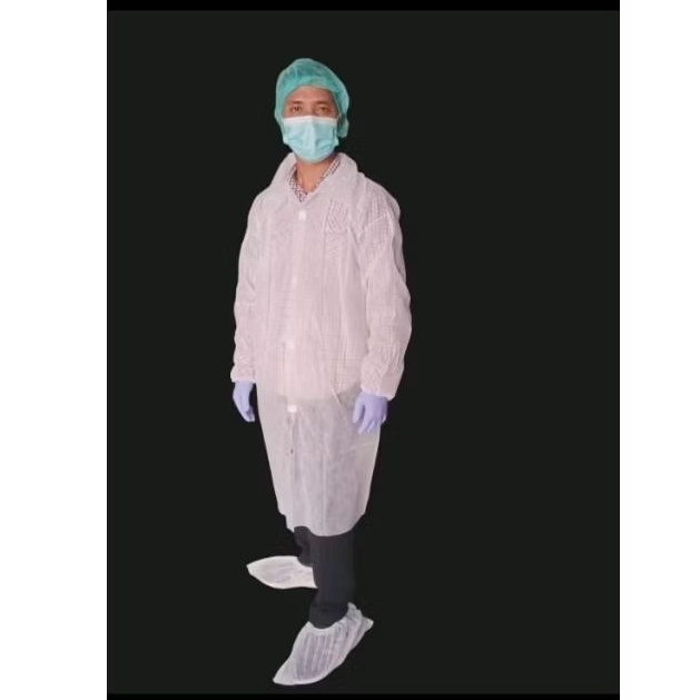 Jual Jas Lab Sekali Pakai Jas Lab Disposable Non Woven Jas Lab Velcro ...