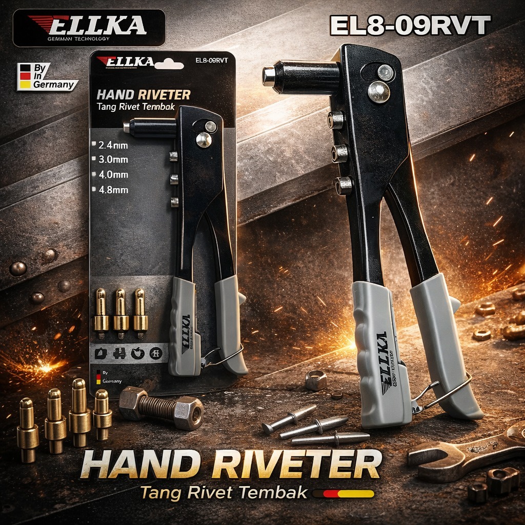 Jual ELLKA Tang Rivet/9.5inch Tang paku rivet/2.4-4.8mm/Hand Riveter ...