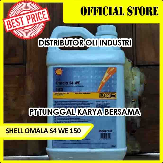 Jual SHELL OMALA S4 WE 150 ( SYNTHETIC PAG GEAR OIL - 5 Liter ...