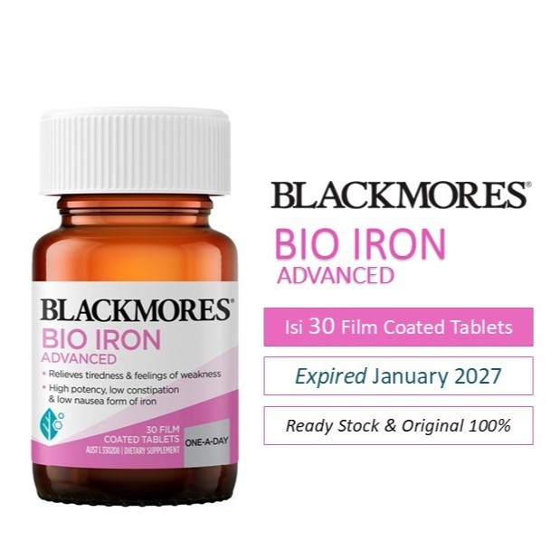 Jual Blackmores Bio Iron Advanced – isi 30 Tablets | Shopee Indonesia