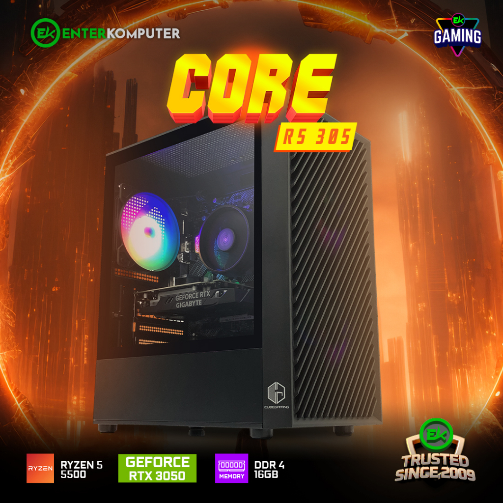 Jual EK Gaming Core R5 305 - PC Rakitan Gaming Ryzen 5 5500 RTX 3050 ...