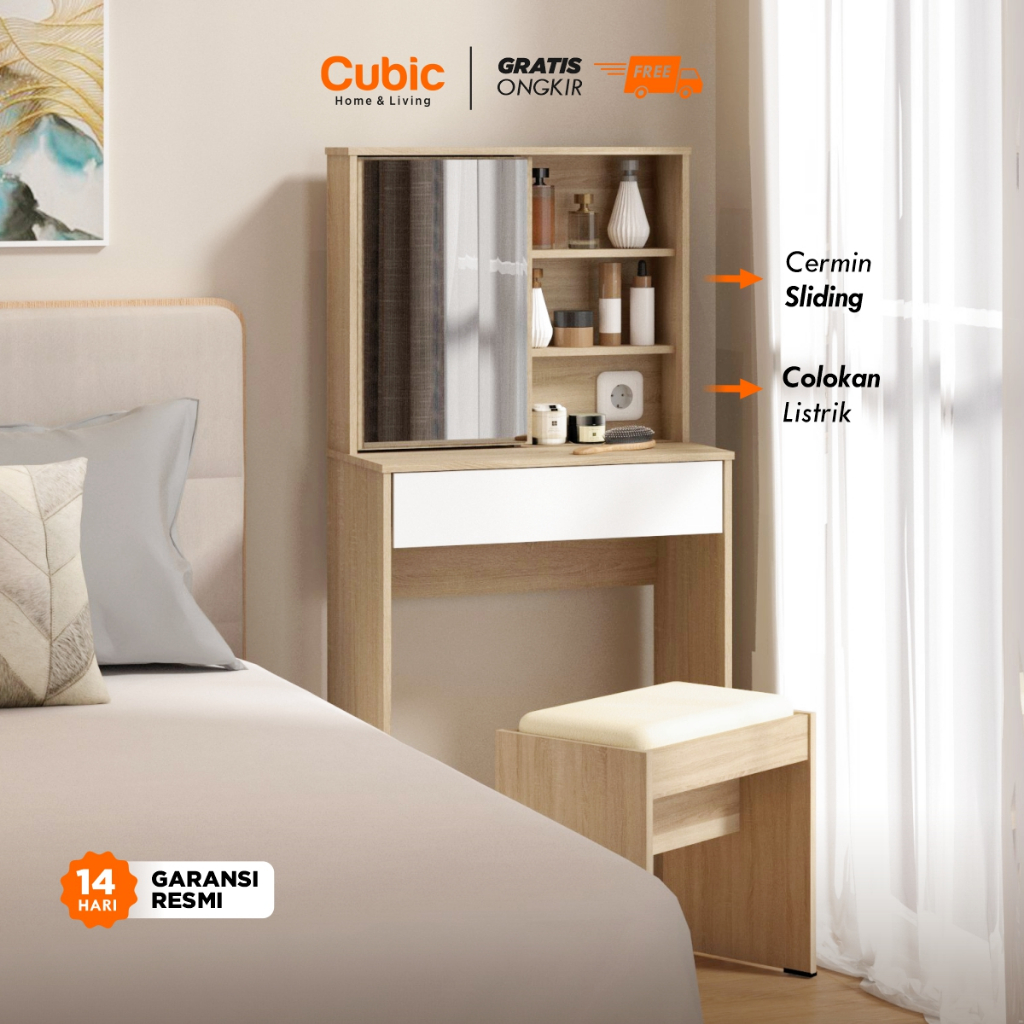 Jual Cubic Meja Rias Set Minimalis / Dressing Table / LUNA MR 61 ...