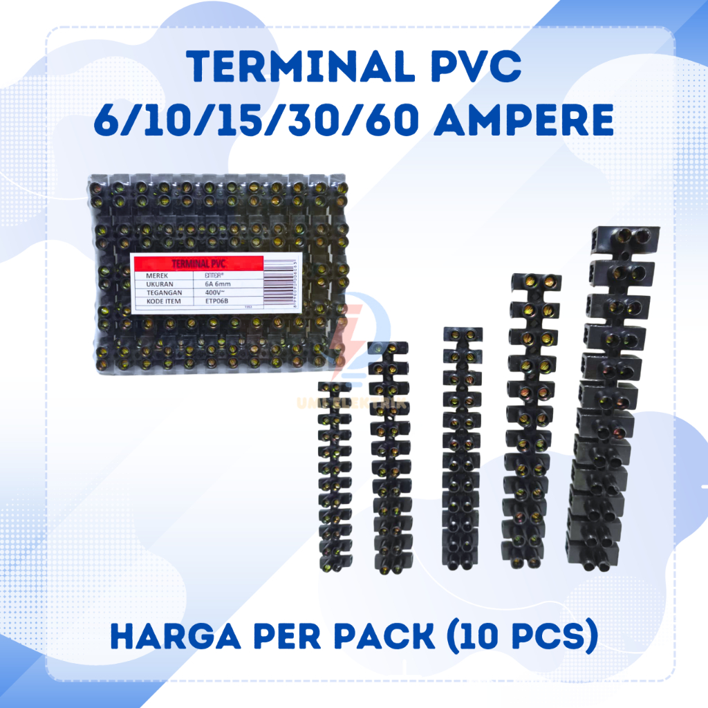 Jual 1 Pack (10 Pcs) Terminal PVC Hitam Konektor Kabel Terminal Kabel 6 ...