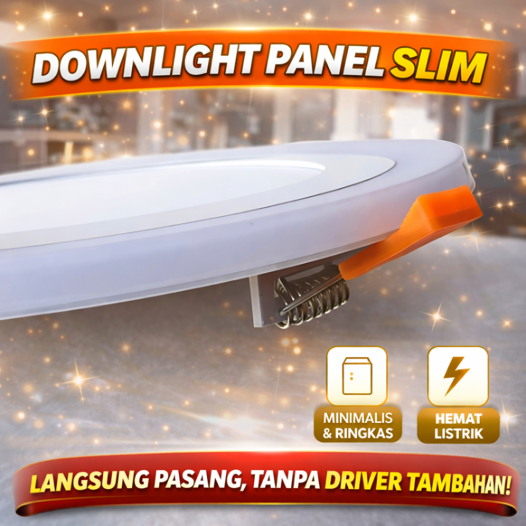 Jual Downlight LED Panel IB 2 Warna 3+3W/6+3W /12+4W Bulat Tengah Putih ...