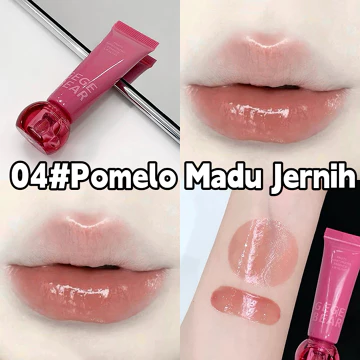 Gege Bear Lip Gloss Essence Pelembab Bibir 7 Warna Lip Tint Tahan Lama Glossy Licin Waterproof