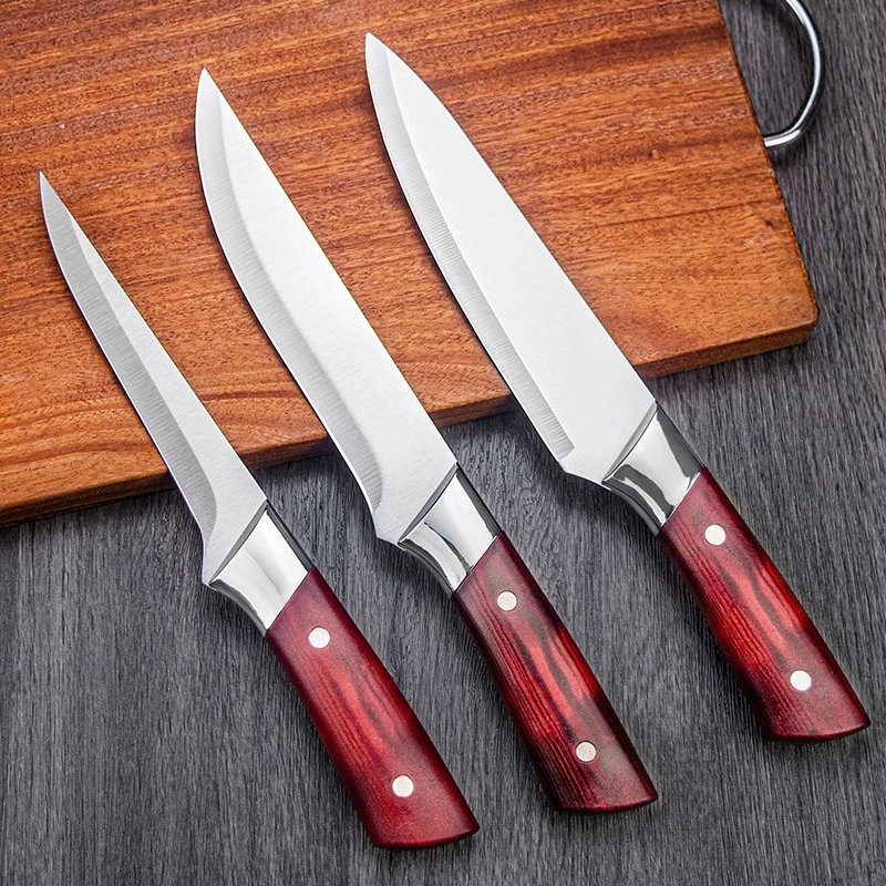 Jual Set Pisau Dapur Stainless Steel 4 PCS - Tajam, Anti Karat, Desain ...