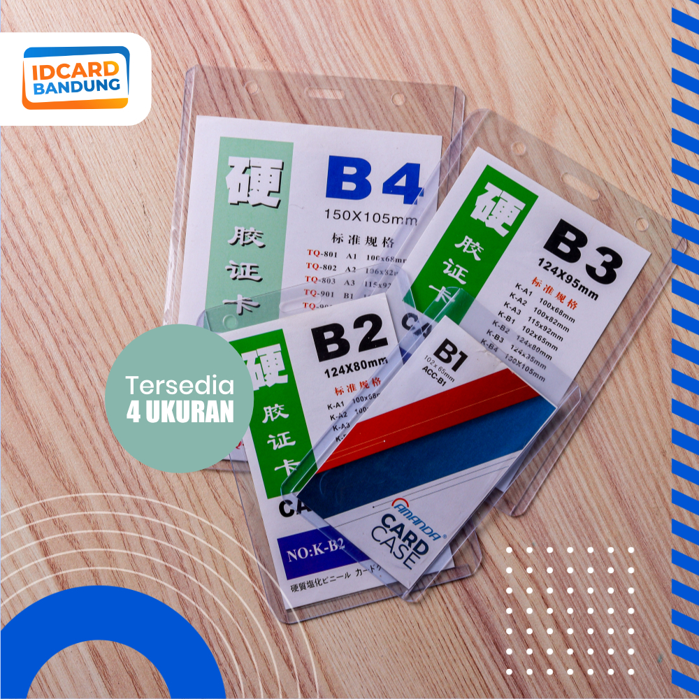 Jual Toploader Photocard top loader foto card nametage kartu desain ...
