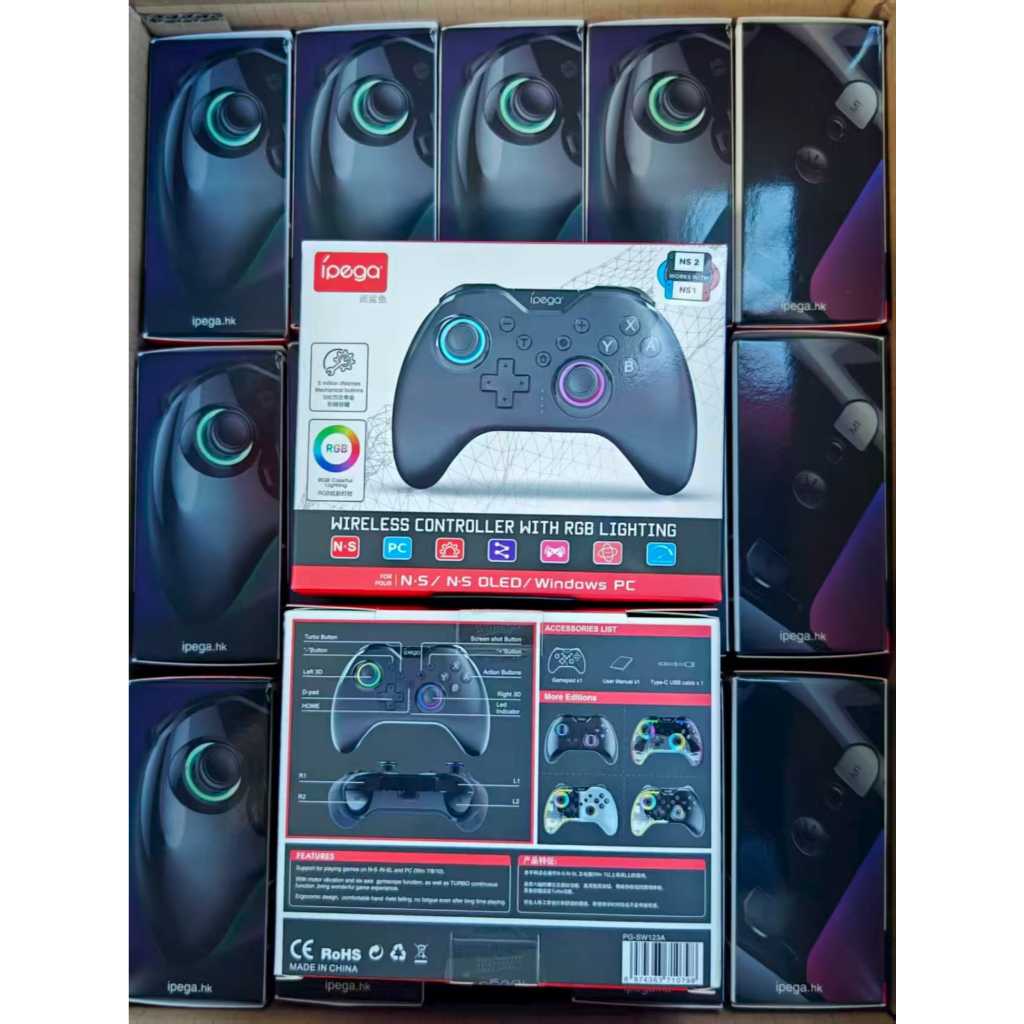 Jual IPEGA JOYSTICK STIK WIRELESS CONTROLLER WITH RGB LIGHTING FOR ...