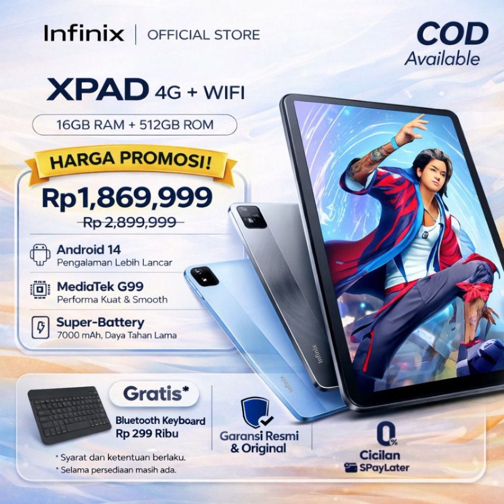 Jual Infinix Tablet Terlengkap & Harga Terbaru Juli 2026 | Shopee Indonesia