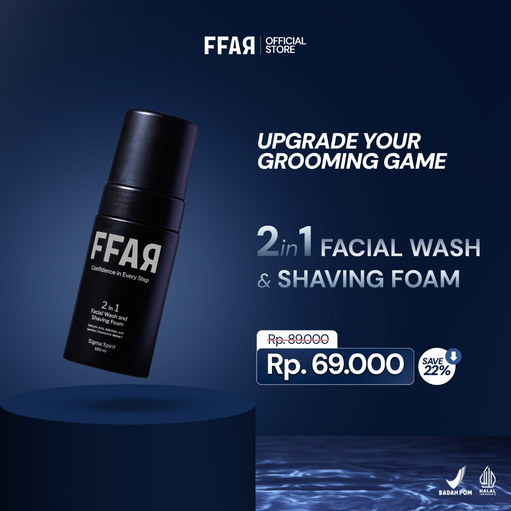 Jual FFAR Sigma Spirit 2in1 Face Wash & Shaving Foam | 100 ML | Shopee ...