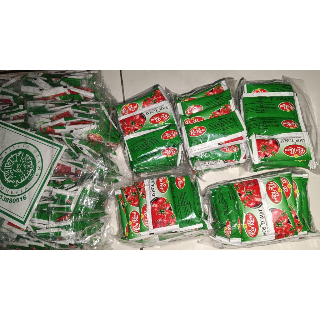 Jual Saos tomat ria rasa 1 pack isi 25 Pcs / sachet 8 gram | Shopee ...