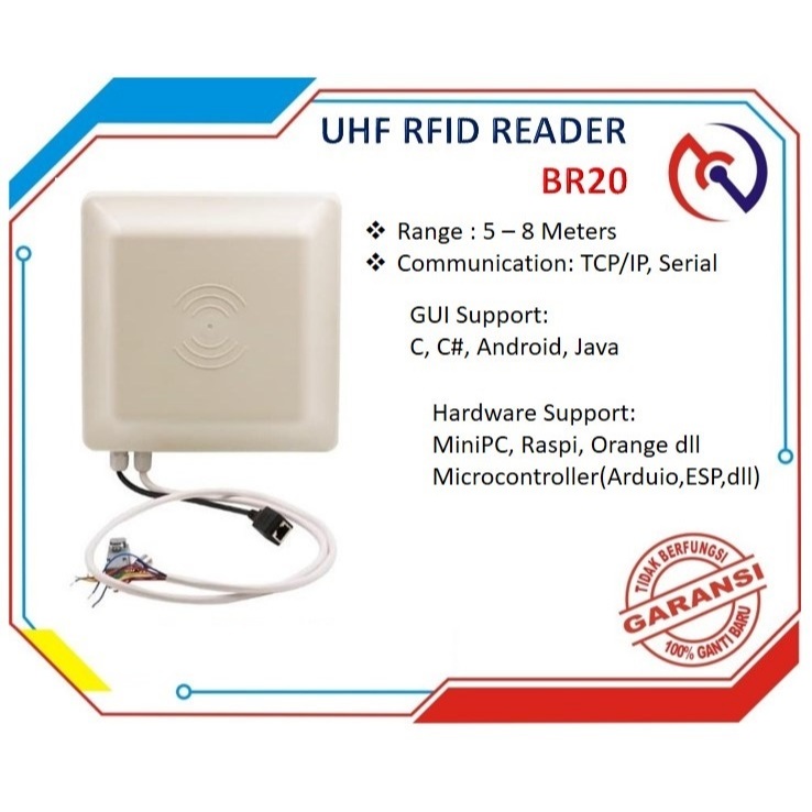 Jual UHF RFID Reader Middle Range 5 - 8 Meters TCP/IP RS485 | Shopee ...