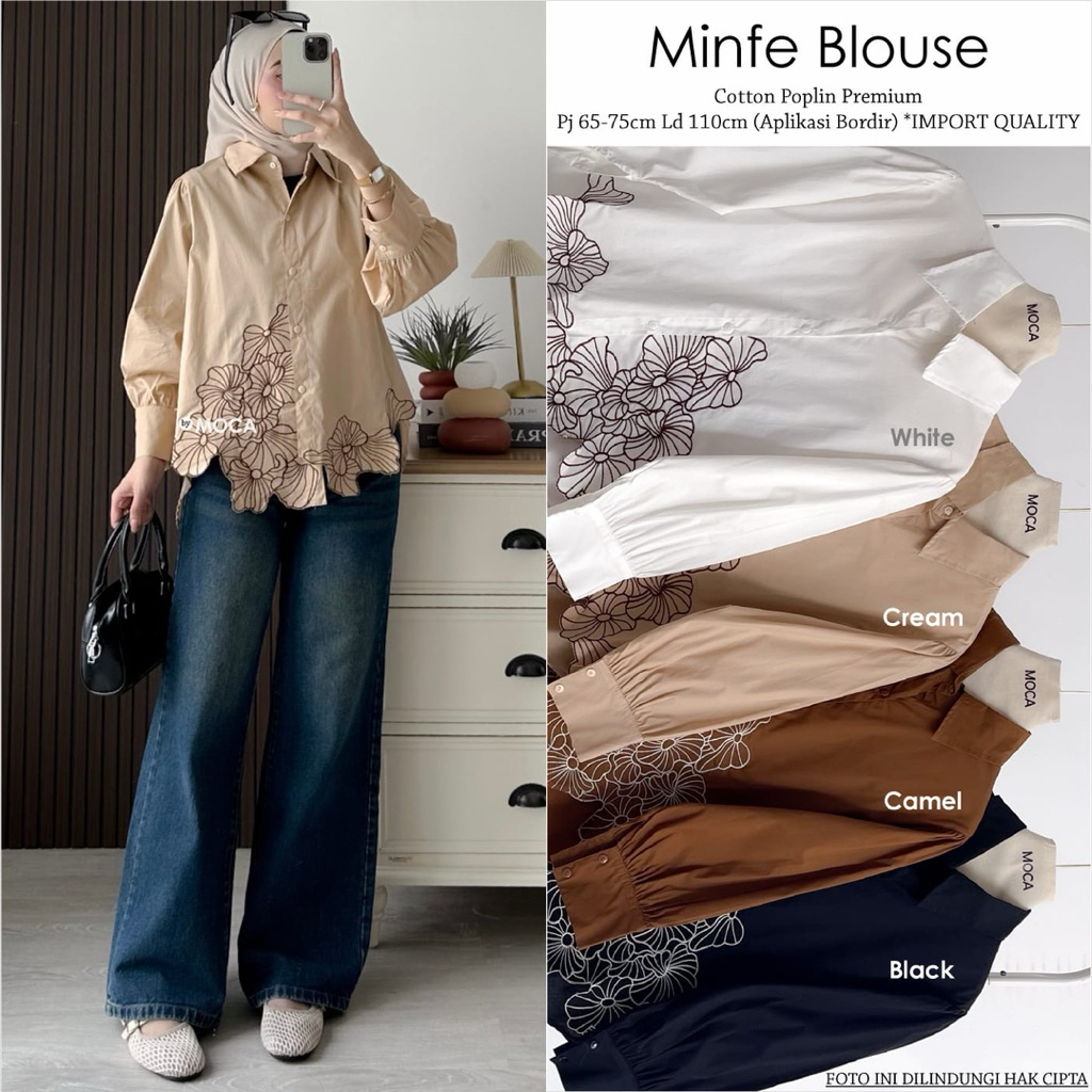 Jual MINFE BLOUSE BY MOCA | Shopee Indonesia