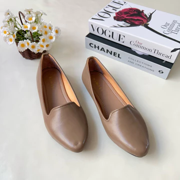SALE! Flat Shoes Sepatu Wanita Polos Elegant Sol Karet Lentur HS 02