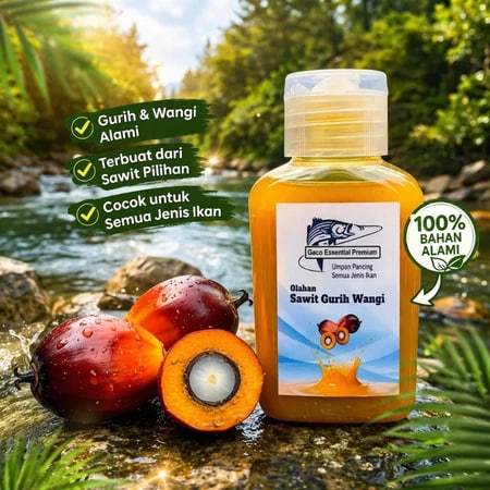 TERBARU Essen gaco olahan dari sawit amis gurih wangi untuk semua ikan 30ml