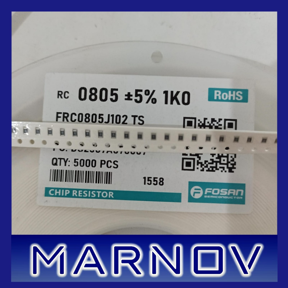 Jual Resistor SMD 0805 1K 5% Roll Reel 102 Reels Rol Gulung | Shopee ...