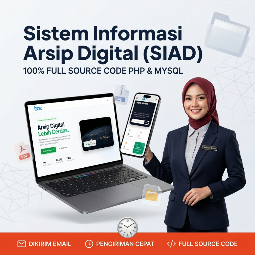 Source Code Aplikasi Sistem Informasi Arsip Digital SIAD PHP MySQL Web Base Full Version