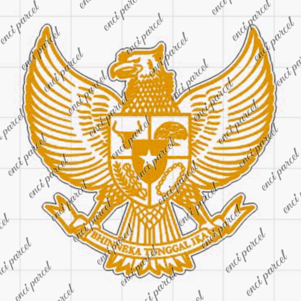 Jual logo garuda lambang pancasila bahan akrilik gold silver hitam ...