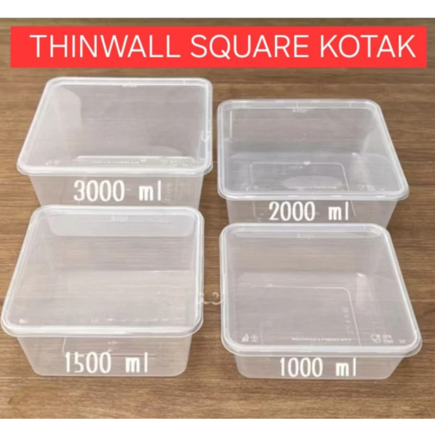 Jual ECER / SATUAN - Thinwall DM/VIC 1000ml-1500ml-2000ml-3000ml SQ ...