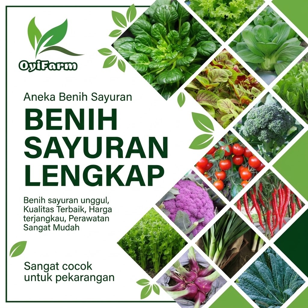 Oyifarm Bibit Sayuran Mudah Perawatan - Benih Sayuran